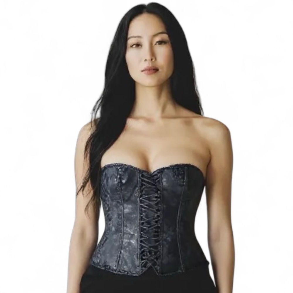 Very Sexy Victoria’s Secret Black Adjustable Corset Size M Y2K